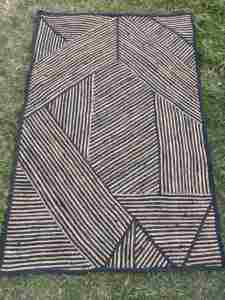 Beau motif de ligne de conception de broderie de tapis 100% coton lavable pour une utilisation intérieure et extérieure pour les décorations de voiture de salon à la maison - Product Image 2