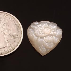 Effets optiques changeants de couleur de pierre de lune de quartz blanc naturel de qualité sculptée à la main pour la production en vrac de bijoux - Product Image 2