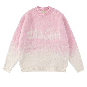 Haute qualité hommes pull pull hiver laine/acrylique respirant personnalisé couleur Logo impression numérique col rond meilleur - Product Image 1