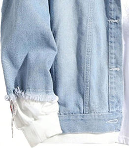 <b>Men</b> Denim Jeans / <b>Trucker</b> <b>Jacket</b> in Best Quality With Custom Colors and Custom Logo Made in Pakistan - Product Image 6