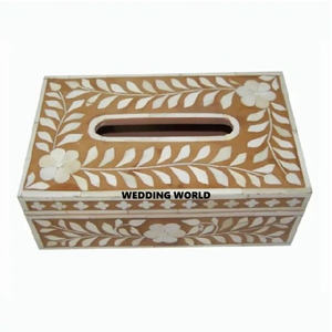 Boîte à mouchoirs en bois de qualité supérieure classique élégant fait à la main meilleure vente de vaisselle nouvelle boîte à mouchoirs en bois en gros - Product Image 1