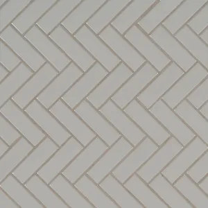 Azulejo de suelo de mosaico de espiga gris MSI Domino 14 \ "X 14 \" - Product Image 1