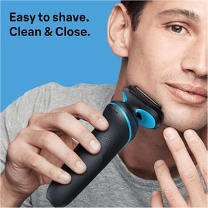 Braun Series 5 Afeitadora eléctrica Wet & Dry 100% Sistema impermeable de fácil limpieza con recortador de barba y soporte de carga - Product Image 4