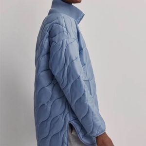 Elegante chaqueta acolchada para mujer con cierre de cremallera Prendas de abrigo ligeras y cálidas para el invierno - Product Image 5