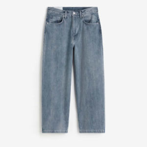 OEM Custom Washed Fade Hombres Jeans Casual Streetwear Pantalones holgados de alta calidad de gran tamaño para hombre Pantalones vaqueros sueltos para hombres - Product Image 2