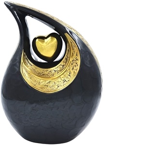 <b>Top</b> Quality Colourful Design Aluminium Adult Teardrop Urn for Cremation Use Low Prices Metal Fancy Urns Funeral Made India 2026 - Product Image 4