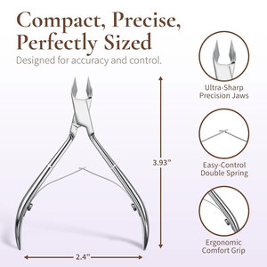 Coupe-cuticules professionnel, outils de manucure, double ressort, soin parfait des ongles, manucure, pédicure, beauté à domicile, salon - Product Image 3