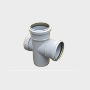 ท่อระบายน้ำ SWR แบบทีเดี่ยว PVC UPVC สำหรับอาคาร ระบายน้ำฝนและน้ำเสีย อุปกรณ์ท่อระบายน้ำ PVC - Product Image 2