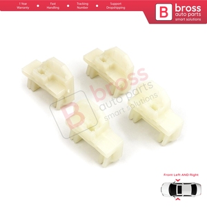 ชุดซ่อมตัวปรับกระจกหน้าต่าง 4 ชิ้น รุ่น V1BWR46+V1BWR47 สำหรับประตูหน้ารถยนต์ Grand Am Sunfire ปี 1995-2005 Alero Cutlass MK6 Cavali - Product Image 6