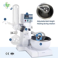 Évaporateur rotatif en verre borosilicate de 2L avec moteur, levage automatique, pompe à vide et condenseur pour laboratoire et solvants biochimiques