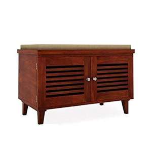 Organisateur de rangement à chaussures en bois moderne pour la maison, la salle de bain et la garde-robe - Support de rangement multi-niveaux durable et peu encombrant - Product Image 5