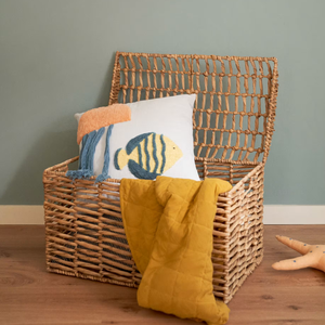 Coffre de rangement en jacinthe d'eau écologique en gros, panier à jouets pour enfants, tissé à la main au Vietnam, prix avantageux - Product Image 4