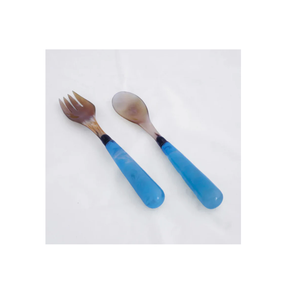 Nuevo diseñador, cabeza de cuerno, mango de resina, cubiertos, cuchara para ensalada, utensilios de cocina hechos a mano perfectos, mesa, café, uso doméstico, cubiertos, vajilla - Product Image 2