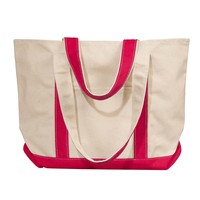 Sac de shopping en toile de coton de haute qualité, résistant, toile de coton naturelle, sac fourre-tout avec design de sangle contrastée pour un style de vie tendance