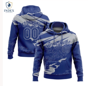 Sudadera con Capucha Personalizada para Hombre INDEX APPAREL, Azul Grisáceo, Impresión por Sublimación, Nombre, Número y Logotipo del Equipo Personalizados, Sudadera Informal de Otoño - Product Image 1
