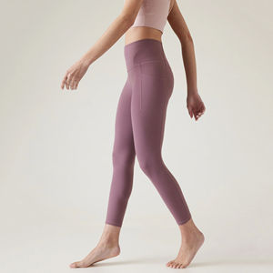 Nouveaux leggings pour femmes en coton 100% à taille mi-haute avec impression de logo personnalisée, vêtements de sport, de yoga, de fitness, meilleure qualité, service OEM - Product Image 4
