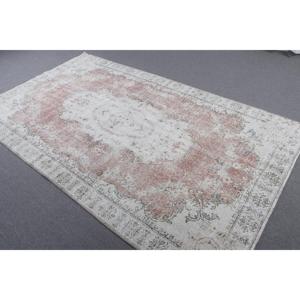 พรมตุรกีโบราณ ขนาดใหญ่ 5.2x8.8 ฟุต (158x267 ซม.) พรมขนสัตว์เปอร์เซียสีขาว - Product Image 2