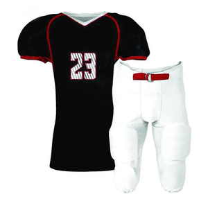 Uniforme deportivo de poliéster ligero con estampado de logotipo personalizado, tamaño XL de fútbol americano con mangas cortas - Product Image 6