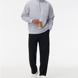 Pantalones y pantalones antiarrugas para hombre 2025, pantalones de chándal teñidos lisos con bolsillos, pantalones de talla grande, pantalones para hombre - Product Image 1