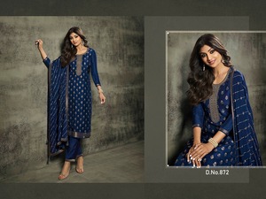 Robe décontractée de créateur Maxi en mousseline de soie à jacquard floral à manches longues et taille élastique brodée style de soirée toutes occasions - Product Image 5