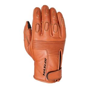 Gants de moto en cuir véritable Maxler Gants de protection et de sécurité pour motocyclistes avec écran tactile Design respirant - Product Image 2