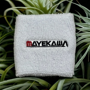 Bracelet de tennis personnalisé en coton polyester tricoté fin élastique Bandeau anti-transpiration léger pour athlète avec logo brodé Style sport - Product Image 6