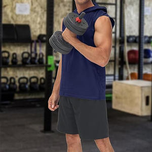 <b>Men</b> <b>Slim</b> Fit Sleeveless <b>Vest</b> Running Gym Training Wear <b>Men</b> Stretch Sleeveless Shirt Bodybuilding Fitness Tank - Product Image 3