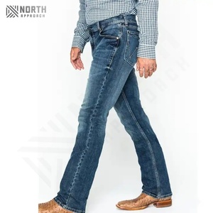 Pantalones Vaqueros de Mezclilla para Hombre, Estilo Urbano, Servicio OEM de Fábrica, Nuevo Diseño de Moda, Holgados, con Bolsillos Decorativos, Venta al por Mayor - Product Image 3