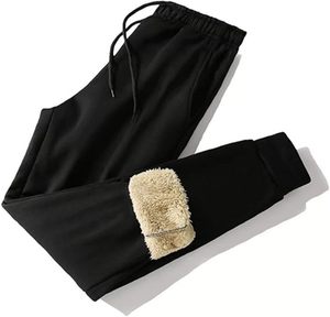 Sweat à capuche unisexe en coton avec doublure en fourrure et pantalon de survêtement Ensemble de vêtements de sport - Product Image 4