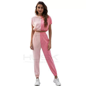 Chándal de moda con hombros descubiertos para mujer, chándal de doble Color, diseño personalizado, precio al por mayor, chándales de nuevo estilo - Product Image 1