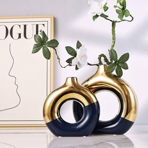 Vases à fleurs pour la maison Vases blancs pour la décoration Décor de style minimalisme nordique pour pièce centrale de mariage - Product Image 2