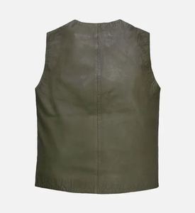 Gilet en cuir 100% décontracté pour hommes de bonne qualité avec fonction respirante Prix raisonnable Nouveau design à la mode pour la saison hivernale - Product Image 5