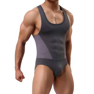 OEM Athletic Blank Gym Training Hommes Stringer Running Singlet Débardeur Personnalisé Coton Respirant Sport Wear Wrestling Singlets - Product Image 3