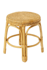 Tabouret en rotin tissé à la main minimaliste, confortable, durable et écologique pour l'extérieur, idéal pour les appartements, les parcs et les jardins - Ensembles d'ameublement intérieurs - Product Image 3