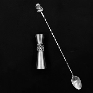 New Design <b>Cocktail</b> <b>Shaker</b> <b>Set</b> Factory Price Stainless Steel Long Attractive Spiral Design Perfect for Mix and Layering Drinks - Product Image 2