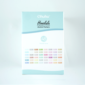 Serie Pastel <span class=keywords><strong>Ohuhu</strong></span> - 48 Colores Pastel de Dulzura, Pincel y Punta Biselada - Tinta Recargable a <span class=keywords><strong>Base</strong></span> de <span class=keywords><strong>Alcohol</strong></span> - Product Image 6