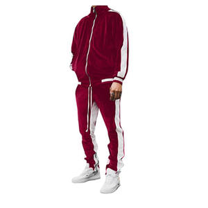 ชุดวอร์มผ้ากำมะหยี่สำหรับผู้ชายชุดออกกำลังกาย400วิ่งขนแกะ100% วิ่งออกกำลังกายฤดูหนาว - Product Image 6