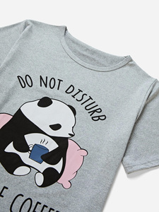 ชุดนอนผ้าฝ้ายและกางเกงขาสั้นสำหรับผู้หญิงชุดใส่นอนแขนสามส่วนสำหรับฤดูหนาว - Product Image 6