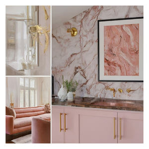 Dalle de marbre rose onyx antique Design moderne pierre naturelle taille personnalisée polie qualité standard prix de gros Quartzite - Product Image 3