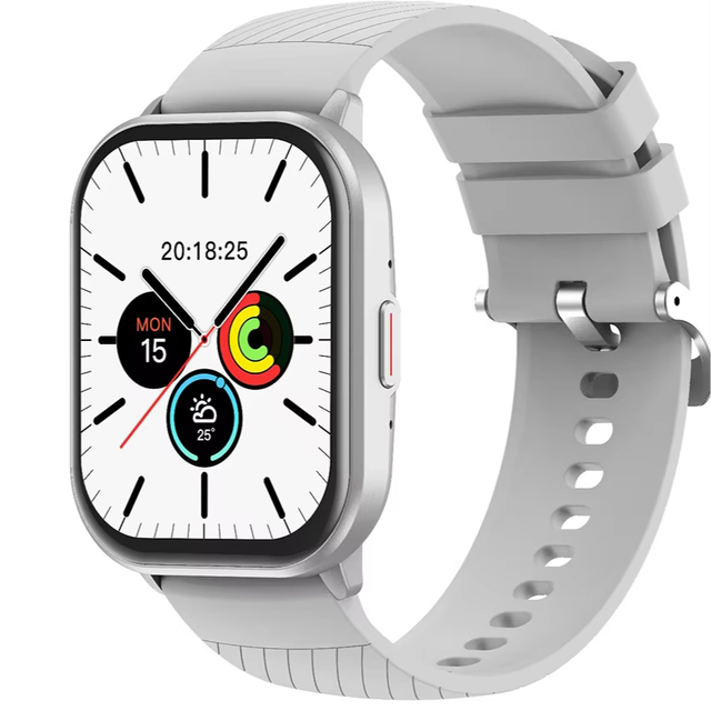 2025 QC BT07 2.01" TFT SmartWatch GPS Tracker Blood Pressure Heart Rate Monitor Sleep Tracker Silica Gel IP68 Waterproof Square