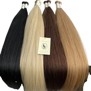 Extensions de cheveux humains vierges personnalisés en gros Super Double Drawn non traité vendeurs en vrac bruts indiens vietnamiens disponibles sur mesure - Product Image 1