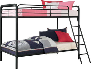 Cama de metal minimalista moderna con acceso seguro a la escalera - Product Image 6