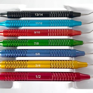 Juego de cureta Gracey Dental de acero Multicolor, 7 Uds., Kit de escalador profesional, herramientas quirúrgicas manuales de cuidado bucal, dentista - Product Image 4