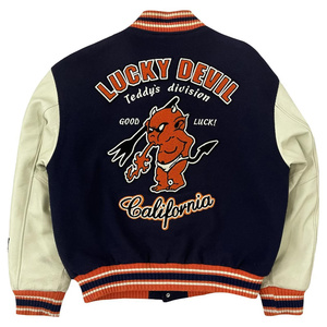 Wholesale Customized High Quality OEM ODM Service Unisex <b>Baseball</b> Varsity <b>Jacket</b> Chenille Embroidery Stand Sporty High Street - Product Image 3