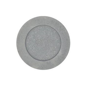 Placas de cargador de metal galvanizado redondas modernas con diseño con volantes Ecológico y elegante para ocasiones de fiesta sostenibles - Product Image 2