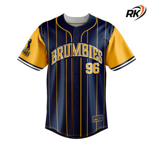 Jersey de béisbol y softbol transpirable para hombres y mujeres con impresión por sublimación, Jersey de béisbol personalizado, ropa deportiva - Product Image 4