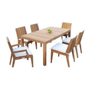 Juego de comedor de diseño moderno y lujoso, mesa de comedor y silla de madera maciza para restaurante, directo de fábrica - Product Image 1