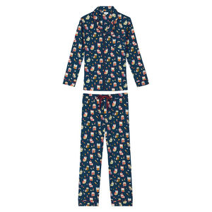 Fully Customized Printed Sleepwear <b>Dress</b> For Men Quick Dry Breathable Durable Material Made Turnover Collar Sleeping Night Suits - Product Image 6