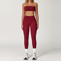 Fabricants de vêtements de yoga ensemble de yoga soutien-gorge de gymnastique à séchage rapide ensemble de leggings serrés pour femmes vêtements d'entraînement ensemble de fitness de gymnastique personnalisé
