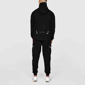 Vente en gros OEM coupe-vent personnalisé pour hommes survêtement léger ensemble sweat à capuche et jogger zippé en nylon pour femmes - Product Image 6
